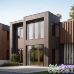 استخدام كلادينج خشبي في واجهات الفلل