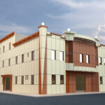 واجهات مصانع كلادينج مودرن